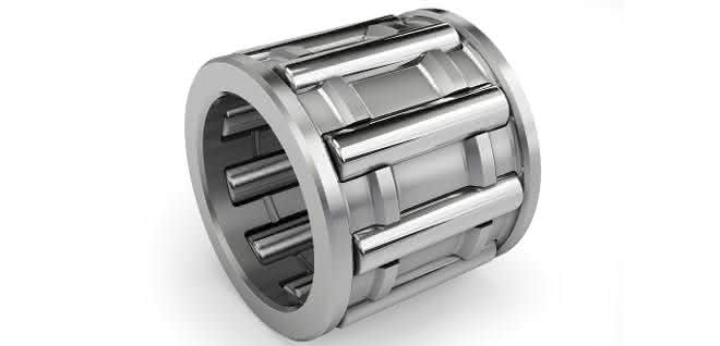 Replica of the first cage-guided needle roller bearing