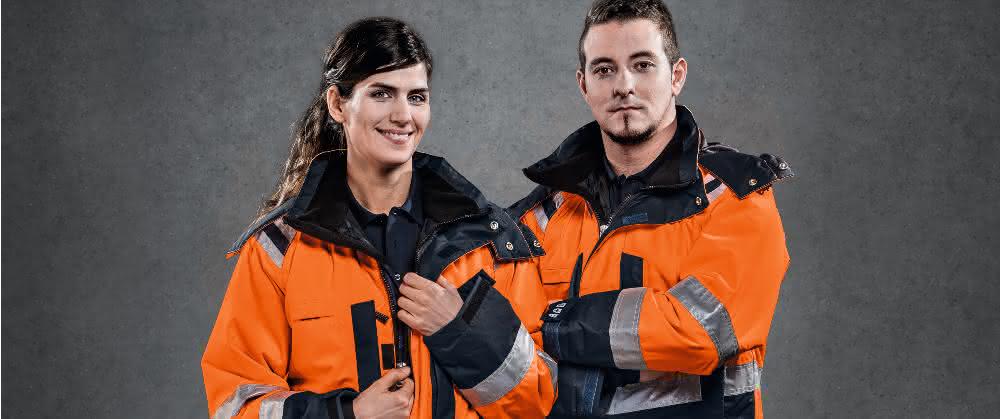 High-visibility clothing for fall and winter