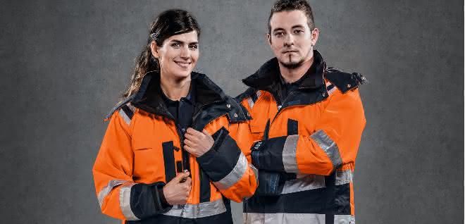 High-visibility clothing for fall and winter