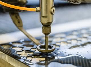 Carbon waterjet cutting