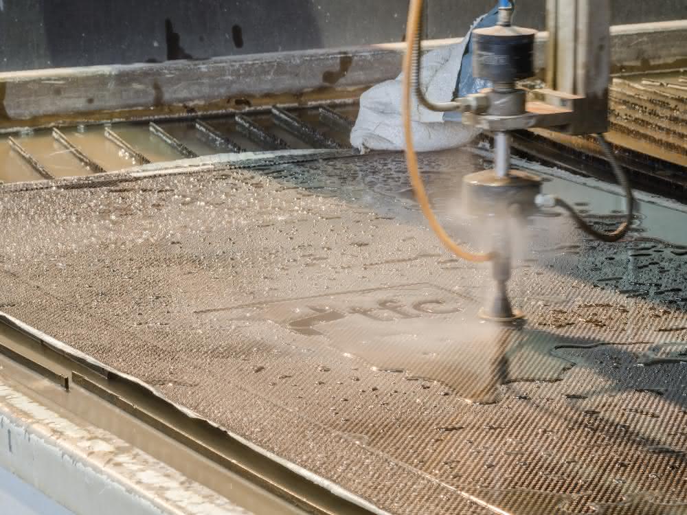 Water jet cutting