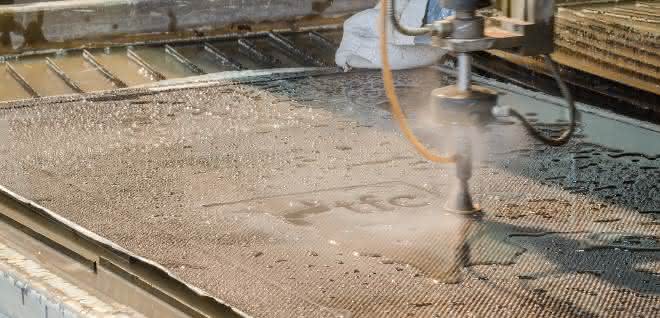 Water jet cutting
