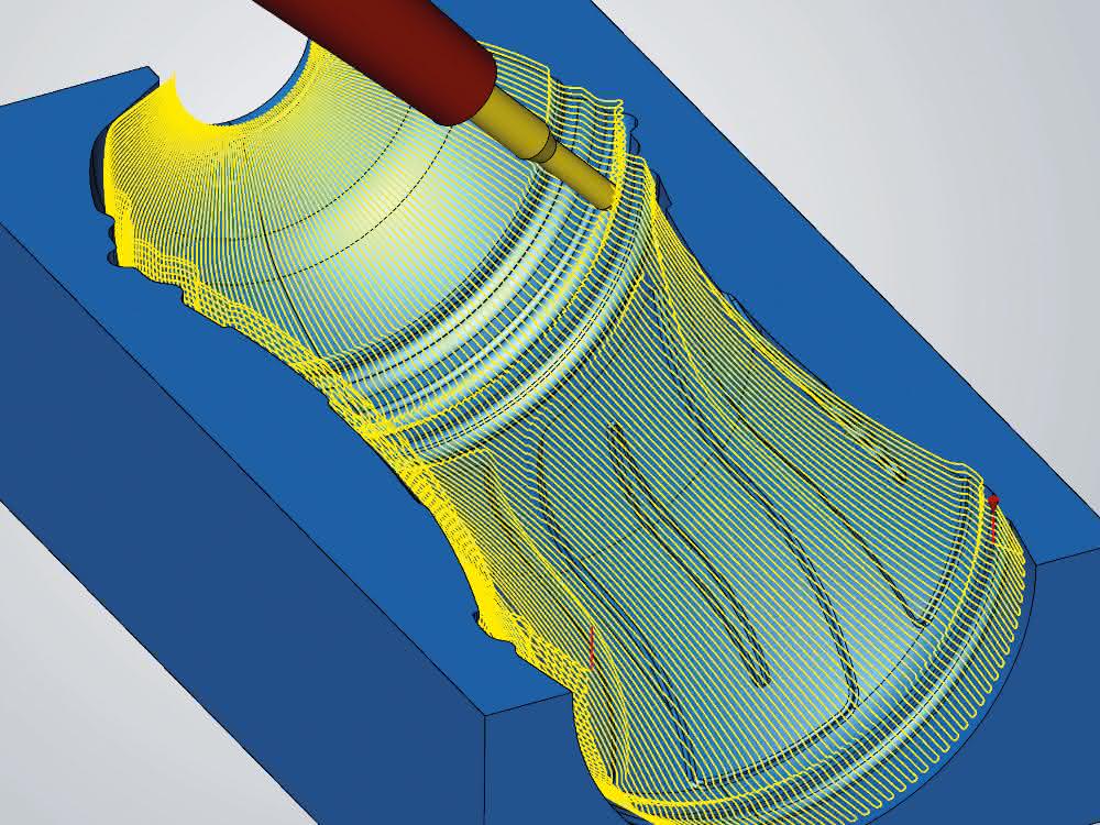 5-axis radial machining