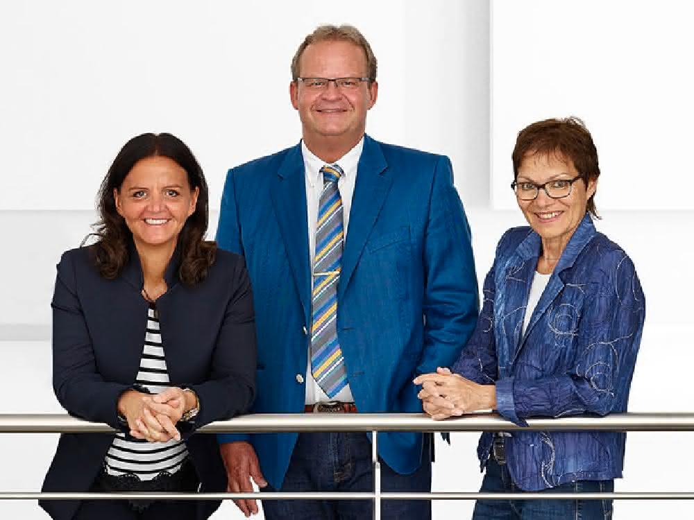 Arburg shareholders Juliane Hehl, Michael Hehl and Renate Keinath (from left)