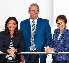 Arburg shareholders Juliane Hehl, Michael Hehl and Renate Keinath (from left)