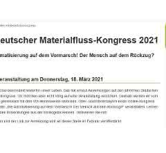 Materialflusskongress: 2021 rein digital, 2022 dann wieder wie gewohnt Materialflusskongress: 2021 rein digital, 2022 dann wieder wie gewohnt