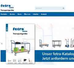 New fetra website with connection to the merchandise management system