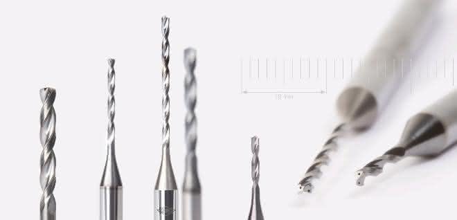 Mapal solid carbide drills: Drill diameters from 1 mm with internal cooling