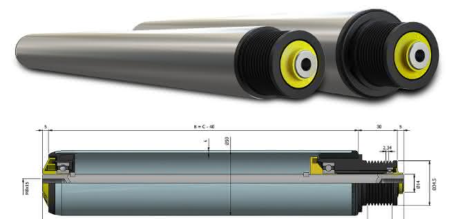 Rulmeca introduces 40 mm conveyor rollers for Poly-V head