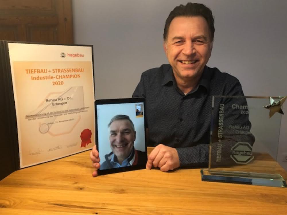 Rehau zum hagebau-Champion im Tief- und Straßenbau gekürt