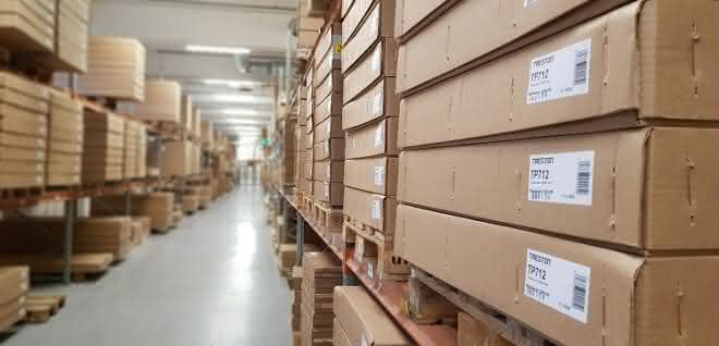 Warehouse with Treston packages