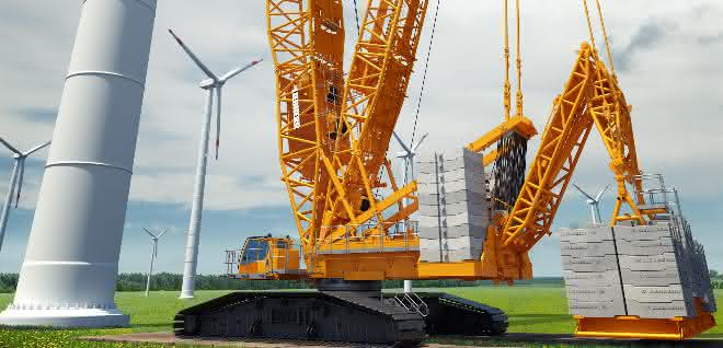 Liebherr präsentiert neuen 700-Tonnen-Raupenkran LR 1700-1.0