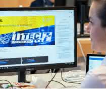 Computer screen with Intec/Z connect 2021