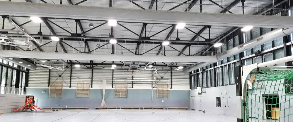 Intelligent lighting control in the sports hall Sports hall lighting