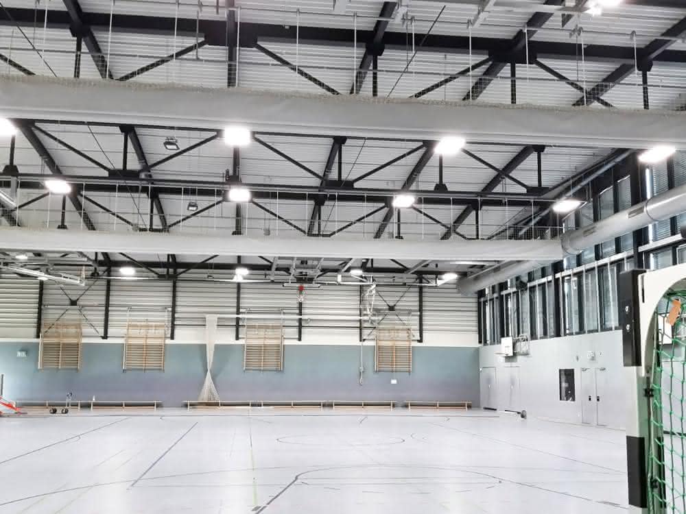 Sports hall lighting