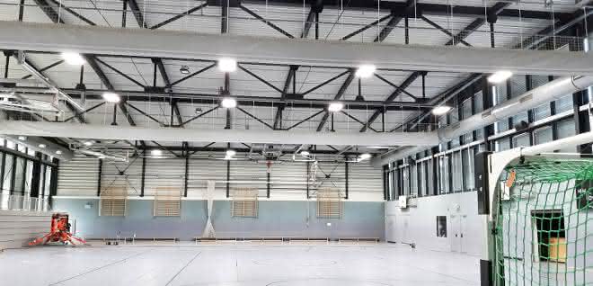 Intelligent lighting control in the sports hall Sports hall lighting