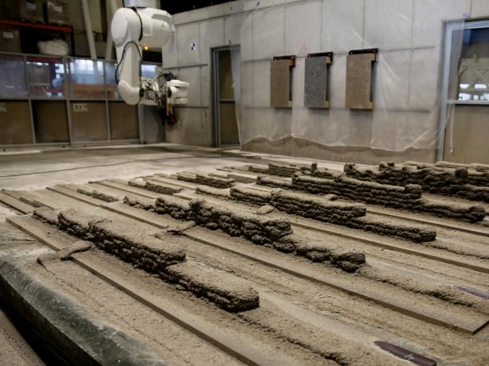 Test field with production robots