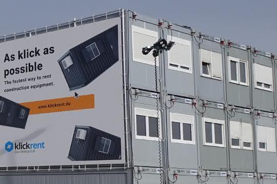 klickrent liefert Raumsysteme und Bautechnik für Tesla klickrent liefert Raumsysteme und Bautechnik für Tesla