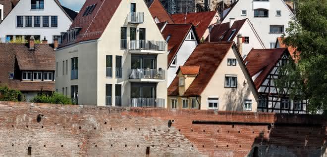 Gebäude mit Knick