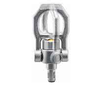 Threaded lifting pin with rotating shackle Threaded lifting pin