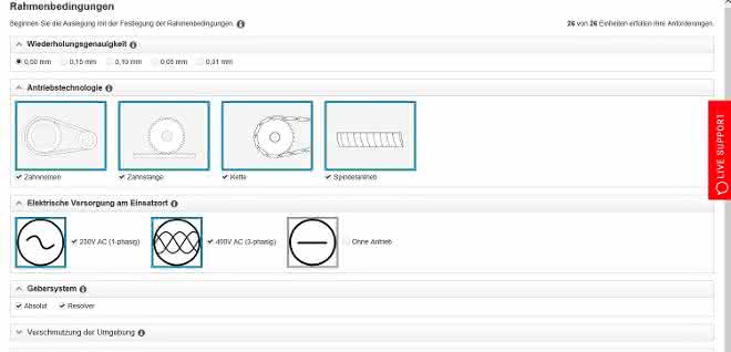 Item online configurator: Understanding linear technology