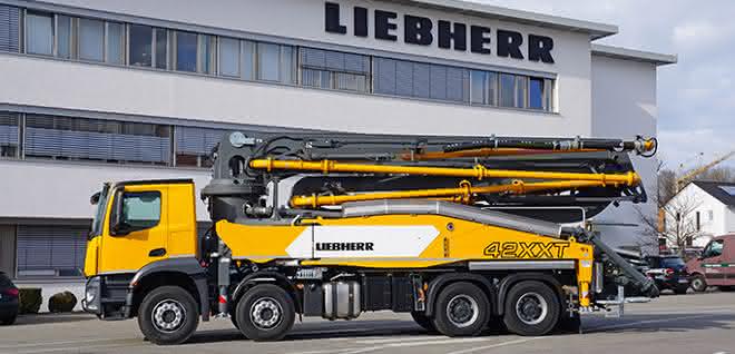 Autobetonpumpe: Liebherr Powerbloc bewährt sich beim Betonpumpen