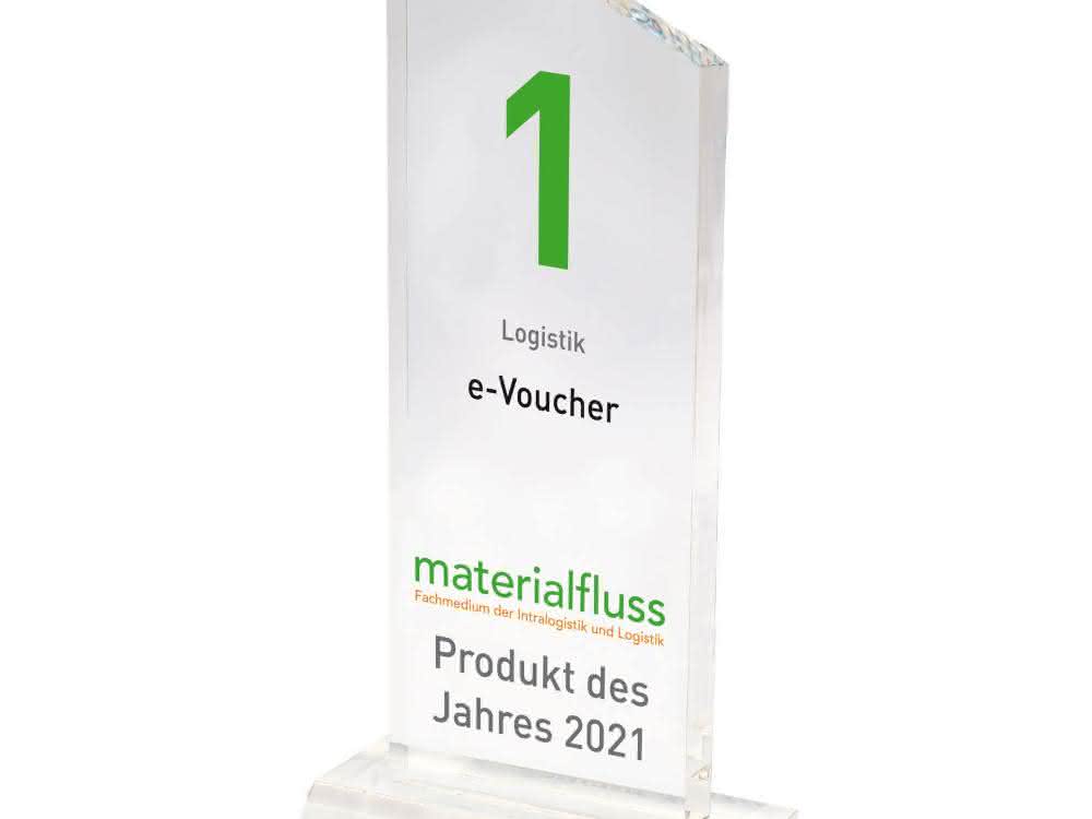 material flow PRODUCT OF THE YEAR 2021: PAKis e-voucher in 1st place