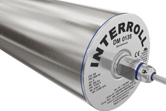 Interroll extends the performance range of its synchronous drum motors