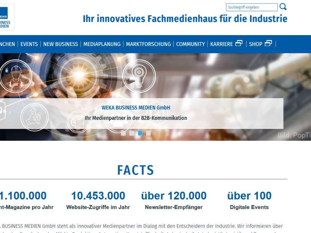 www.weka-businessmedien.de in a new guise