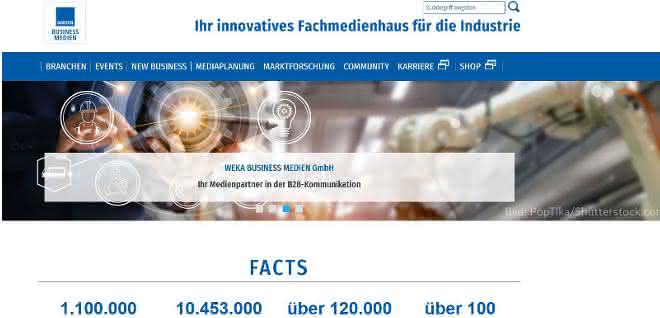 www.weka-businessmedien.de in a new guise