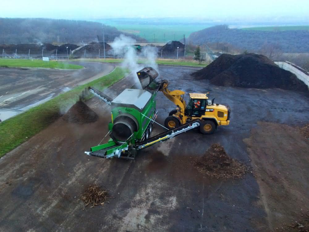 Siebanlagen: Doppeltrommel-Sieb auf „grüner Mission“