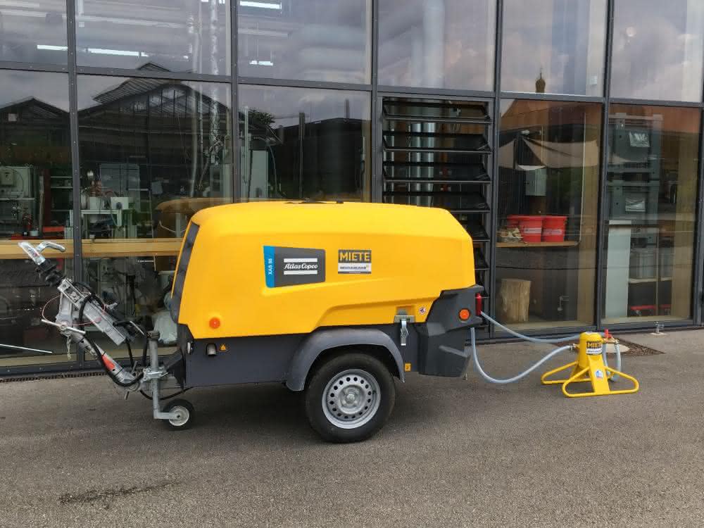 AtlasCopco Kompressor im Mieteinsatz