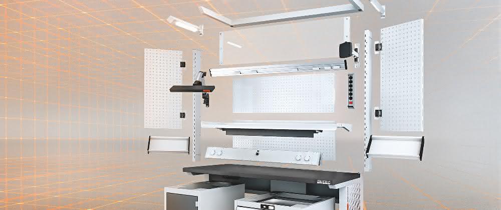 System workstation in the configurator