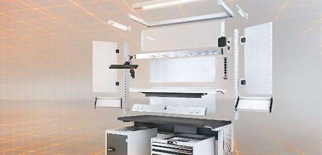 System workstation in the configurator