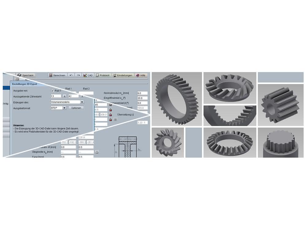 Calculation software: Calculate gears three-dimensionally