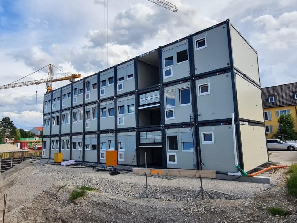 Containeranlage für Münchner Baufirma