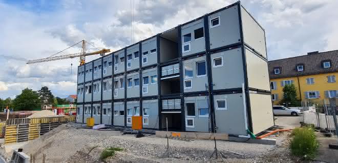 Containeranlage für Münchner Baufirma