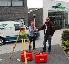 William van Weekom, Vermesser bei Stebru (li.) und Ad van Gils, Kaufmännischer Manager bei Boels Geo & Safety (re.).