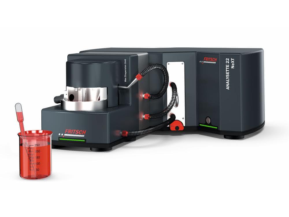Laser-Partikelmessgerät ANALYSETTE 22 NeXT mit Ultraschallbox