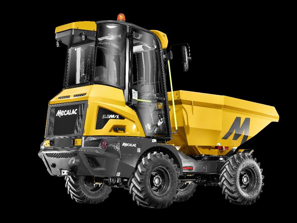 Mecalac präsentiert 3.5MDX Baustellenkipper mit Kabine