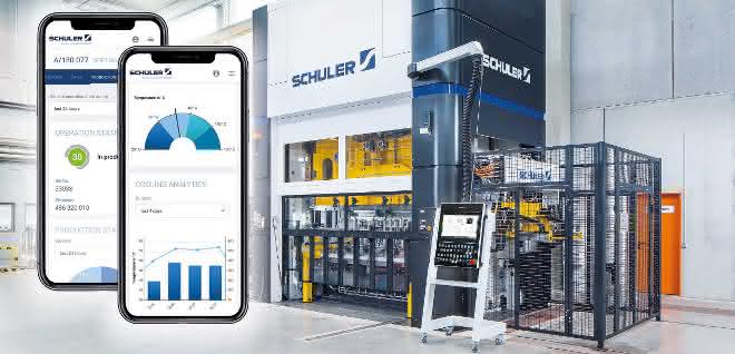 Pressing plant and mobile devices
