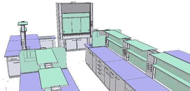 CAD-Planung für realitätsnahe 3D-Ansichten: Laborplanung und -modernisierung sind vielfältig CAD-Laborplanung