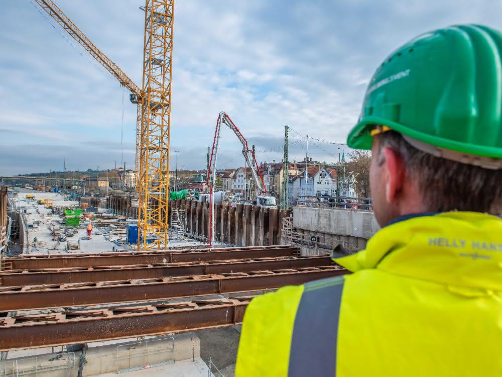 Gekühlter Beton für Stuttgart 21