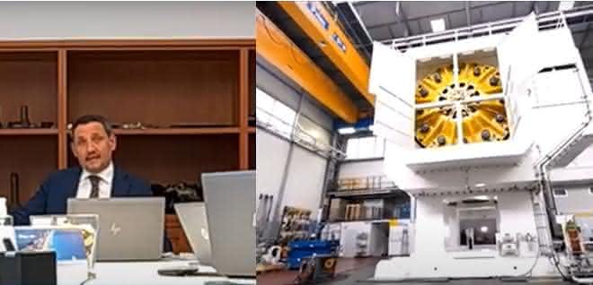 Left Farina Managing Director Marco Gritti Video conference with Marco Gritti