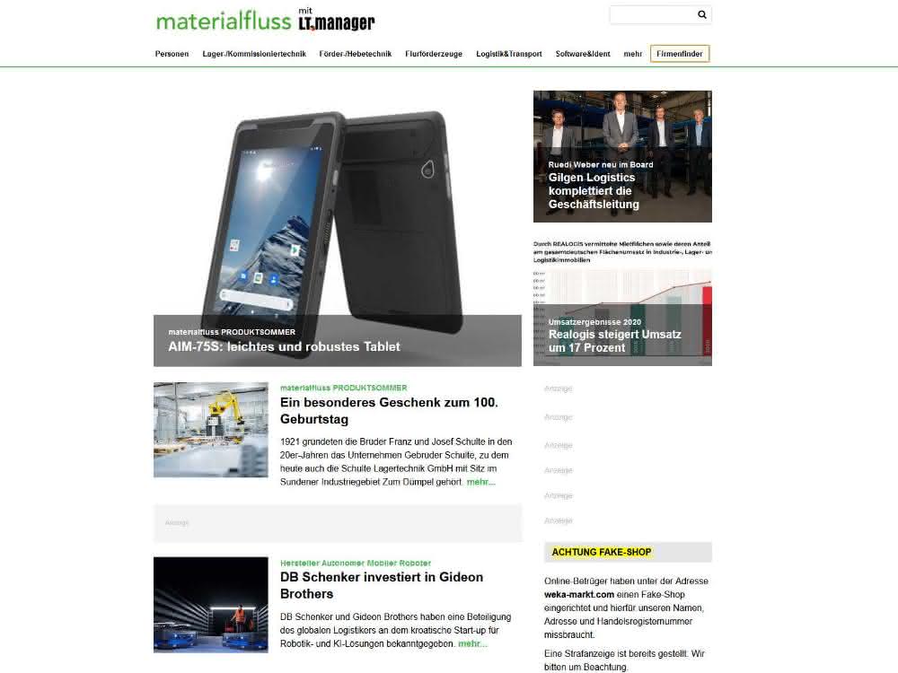contentpass: Better data protection at www.materialfluss.de