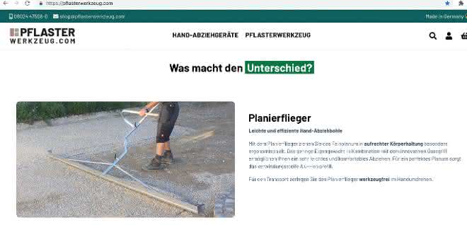 Pflaster-Verlegezangen: Hunklinger eröffnet neuen Online-Shop