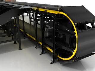 Interroll introduces new vertical crossbelt sorter