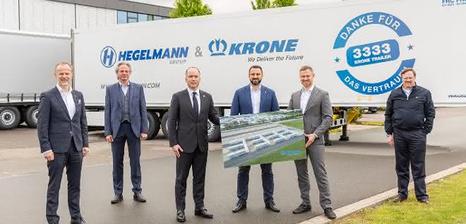 The 3,333rd Krone trailer for Hegelmann