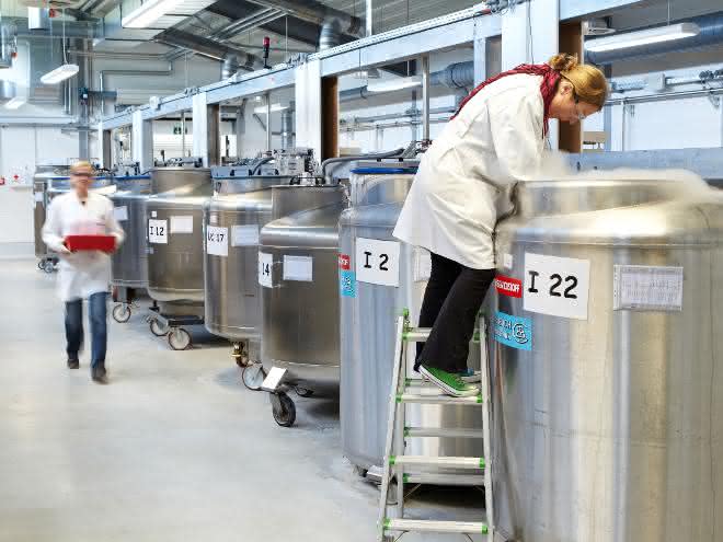 Stickstofftanks der Umweltprobenbank Stickstofftanks