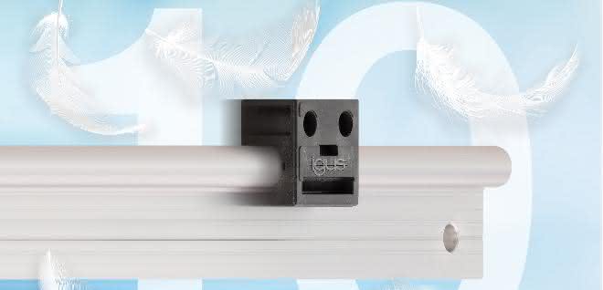 Linear bearing made of solid plastic: Fast and lubricant-free movements